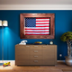 Illustration for article titled Real Patriots Use a Flag Frame That Simulates it Blowing in the Wind